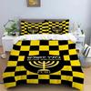 3D Print Black Yellow Beitar J-Jerusalem Duvet Cover Pillowcase Football Bedding Set 3piece set Adults Bedroom Duvetcover Sets