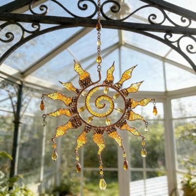 Slnečný lapač Slnka Boho Závesná Ozdoba na Okno Akrylová s Efektom Vitráže Umelecký Lapač Slnka pre Vnútorné Vonkajšie Domov Záhradu Dekorácia