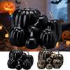 7pcs Artificial Pumpkins Fall Decoration Faux Foam Harvest Pumpkins Set Harvest Festival Halloween Pumpkin Model Vegetable Decor