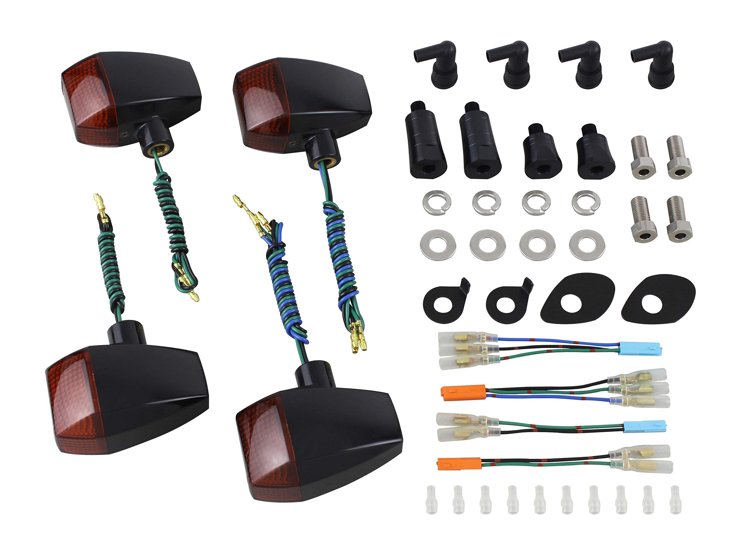 POSH 153481-06 Мотоциклетные товары Поворотники Тип ZR Черный/Янтарный Стандартная линза 03CB1300SF