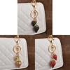 Fashion Strawberry Strawberry Keychain Alloy Car Keyring For Womens Bags Accessories