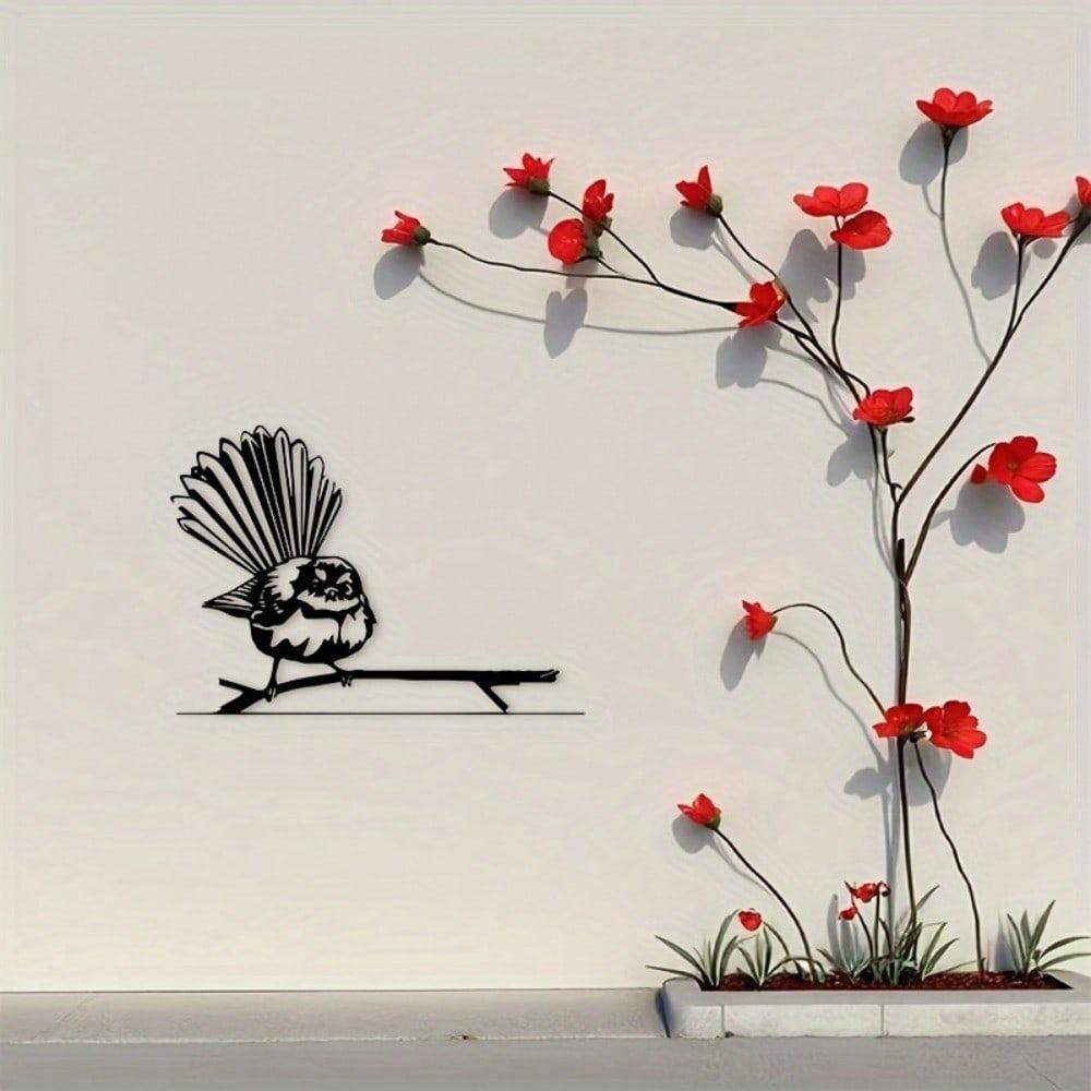 Metal Wall Art Black Bird Silhouette Decor For Living Room Bedroom Office Patio Housewarming Gift