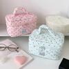 With Handle Y2k Dots Toiletry Bag Large Capacity Makeup Pouch Durable Cosmetic Storage Bag  Men
