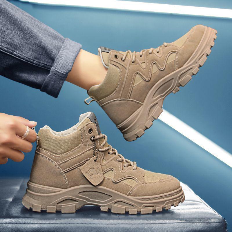 

Мужские весенние кроссовки хай-топы в стиле кэжуал - Универсальные трендовые нишевые туфли на толстой подошве 41