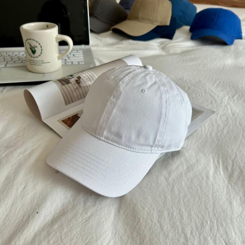 Hat Female Simple Solid Color Casual Versatile Soft Top Baseball Cap Couple Baseball Cap Male Face Small Cap