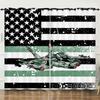 Curtain Cartoon Airplane 3D Digital Printing Blackout Curtain Punching