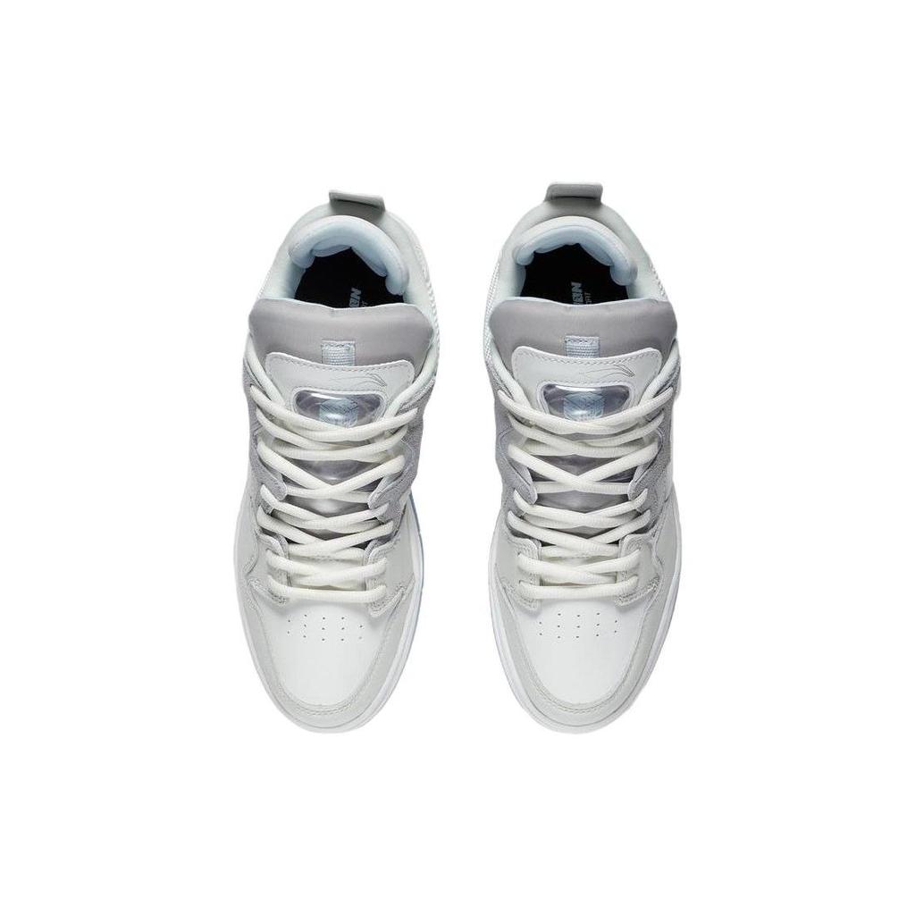 Li Ning We Are One Wrap Warm Non-Slip Low-Top Skate Shoes Men Sneakers Gray White AECS015-1