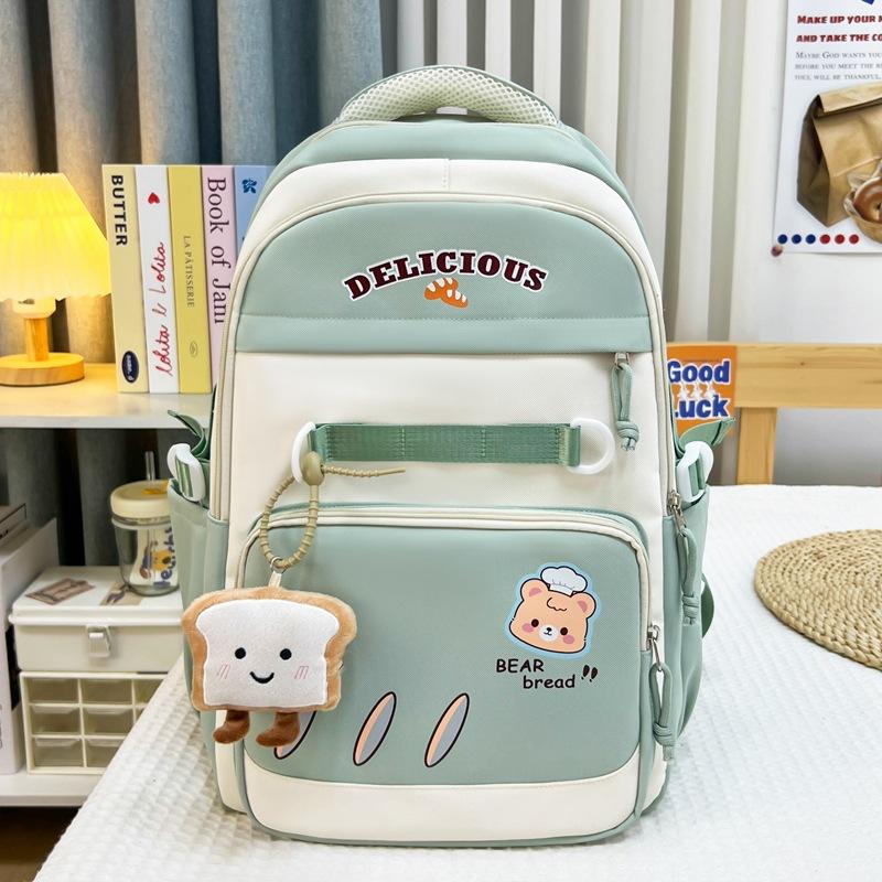 

High-value schoolbag for female junior high school students 2025 new cute large-capacity versatile backpack for high school students single bag