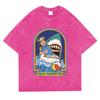 Stay Positive Printing Washed Retro Snow Womens T-Shirt Cotton Loose Tees Cotton Oversize Streetwear Breathable Tshirt Couple