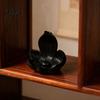 Backflow Incense Cones Lotus Burner Holder, Resin Cone Diffuser, Desktop Spiritual Home Decor Aromatherapy Holder for Yoga Meditation Tea Room Bedroom
