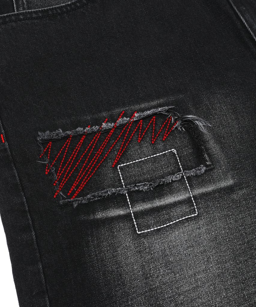 MAINBOOTH Painter Denim Shorts(Black)