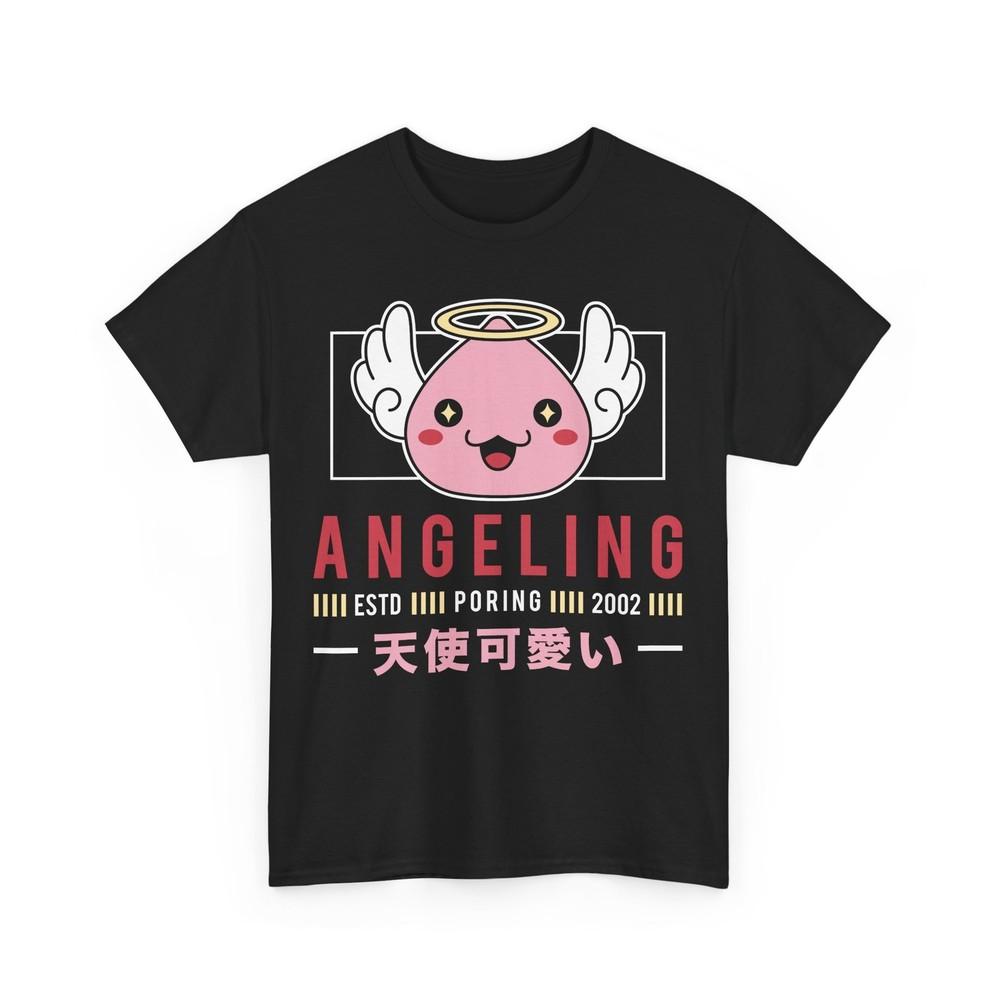 

Angeling Aesthetic Unisex T-Shirt. Ragnarok Online Video Game. Slime. Poring. XL