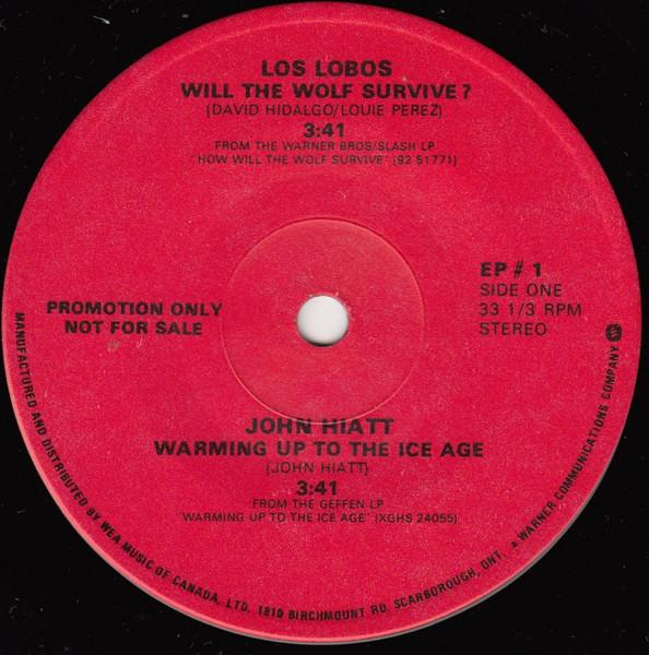 

7inch Record VARIOUS Will The Wolf Survive Warming Up EP1 Warner Bros. Re 1984 Canada Rock Used