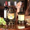 Vintage Hurricane Lantern Rechargeable and Battery Powered Metal Hanging Lantern with Dimmer Switch