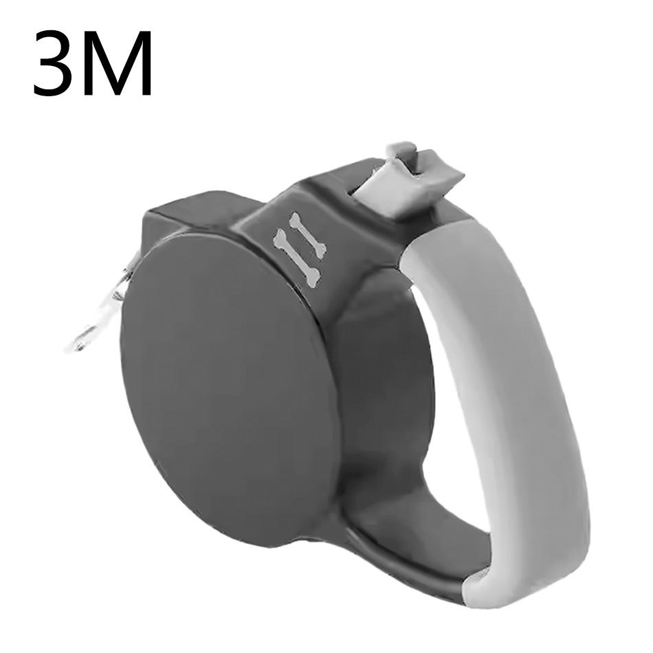 Automatic Retractable Dog Leash 3m Long-Lasting Nylon Lead for Small Dogs Cats Puppy Outside-Use Travel Standing Hiking Traction Rope