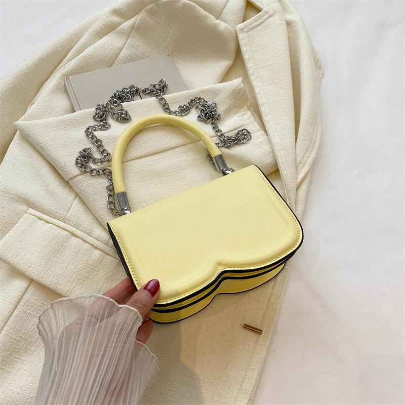 Stylish Fresh Texture Handbag 2023 Summer New Simple Solid Color Single Shoulder Slant Bag