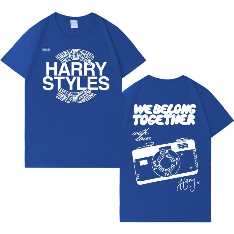 Sänger Harry Styles Together Album Tour 2026 T-Shirts Lässiges Baumwoll-T-Shirt Herren Damen Heißer Verkauf Gemütliches Oversized-T-Shirt Streetwear S