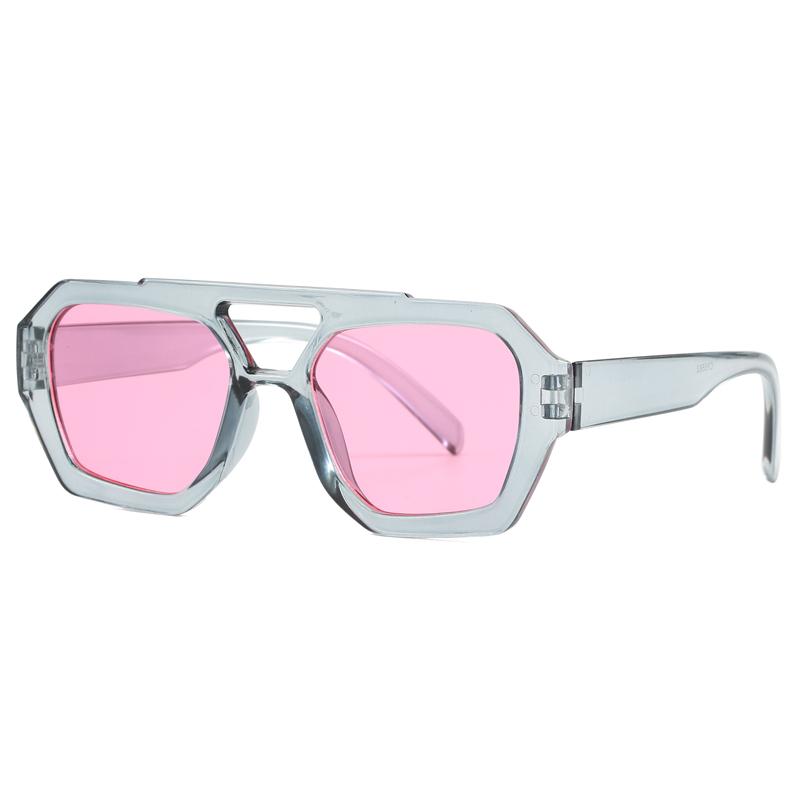 New Double Bridge Design Women Sunglasses Simple Fashion Leopard Pattern Design Glasses High Quality Outdoor Sunscreen