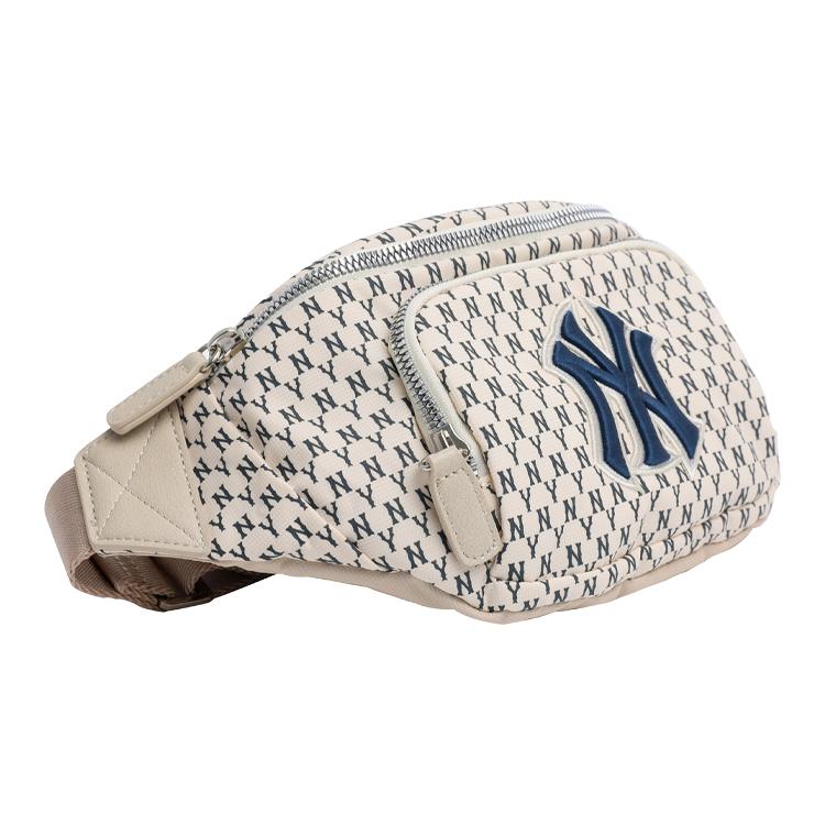 New MLB Monogram Collection Polyamide Crossbody Bag Sling Bag Fanny Pack Regular Unisex Ivory White 32BGC9941-50I