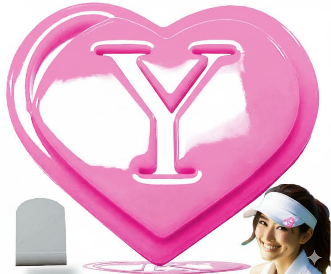 [2026 New Edition] Heart-shaped golf marker Your own stylish marker 40mm розовый