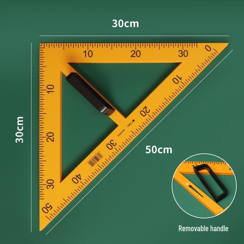 Little Fish Ruler Set: Compass, Magnetic Straight Edge, Protractor, and Set Square - Math Teaching Tools