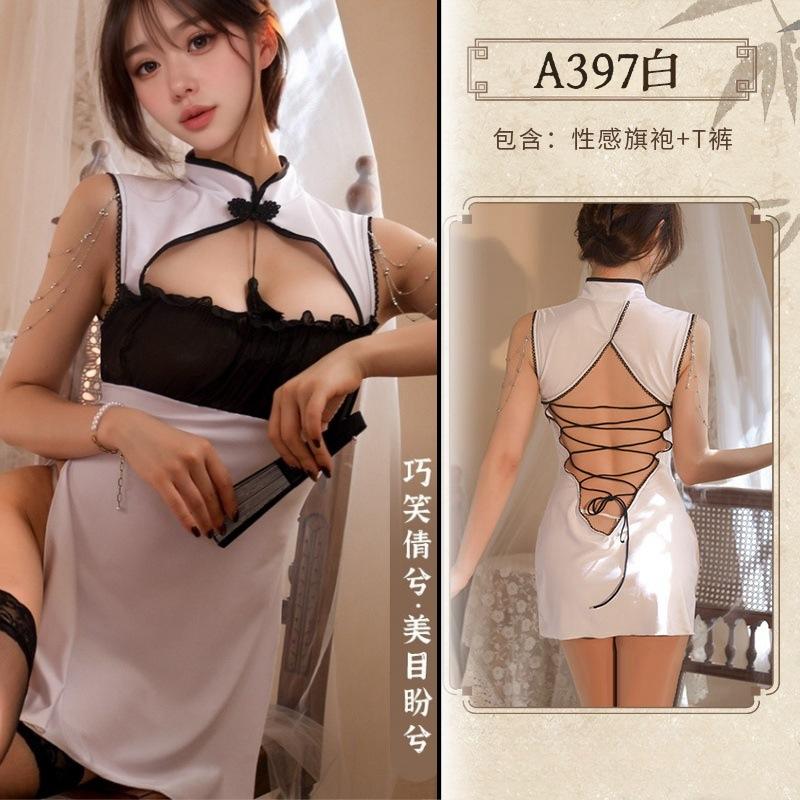 Sexy Underwear Seduction Chinese Style Cheongsam Pure Desire Sexy Internet Celebrity Style Nightclub Outfit