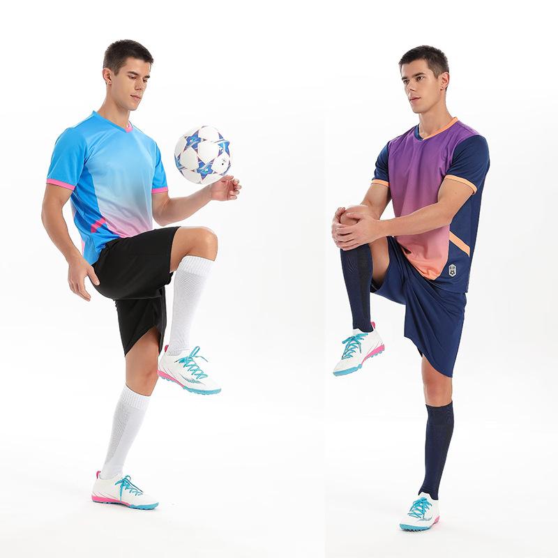 Quick-drying and Breathable Men's Club Training Camp Sports Jersey Less Children's Game Football Jersey Short-sleeved Suit Class Uniform