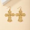European & American Trendy Street Style Cross Drop Earrings for Women