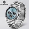 Luxury Men's Watch Stainless Steel Waterproof Luminous Chronograph Quartz Sports Wristwatch Relogio Masculino