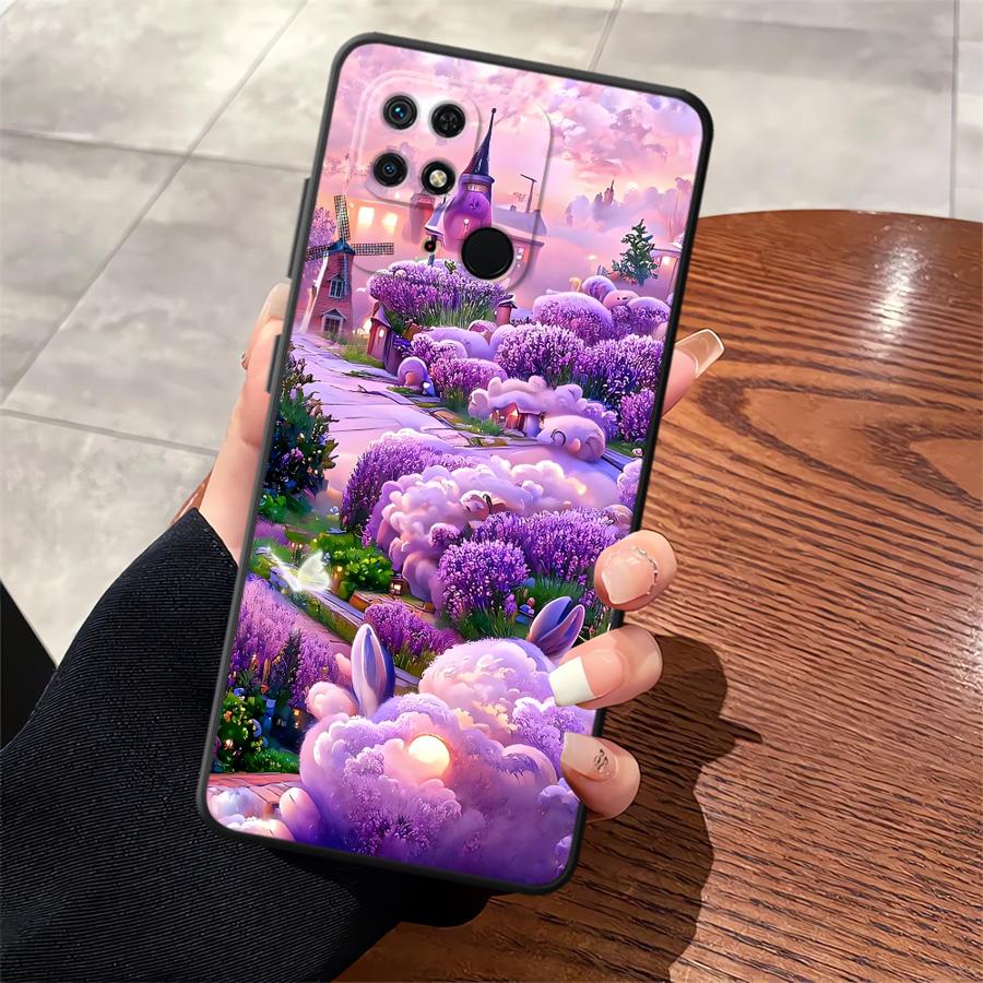 

Case for Xiaomi Mi 12 11 12X 13 Lite 12T Pro 14 10T 11T Funda Phone Cover Lavender Garden Xiaomi 14 Pro