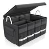 Car Trunk Organizer with Lid, Collapsible Car Trunk Storage Organizer, Car Organizer and Storage for SUV, Truck, Sedan