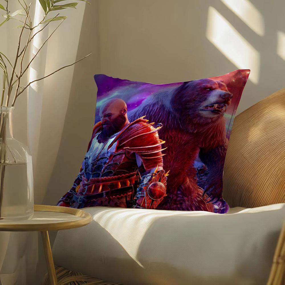 Gameg-Godofwarragnarok Pillow Case Pillowcase, Double-Sided Printed, Sofa Cushion, Bedroom Headboard