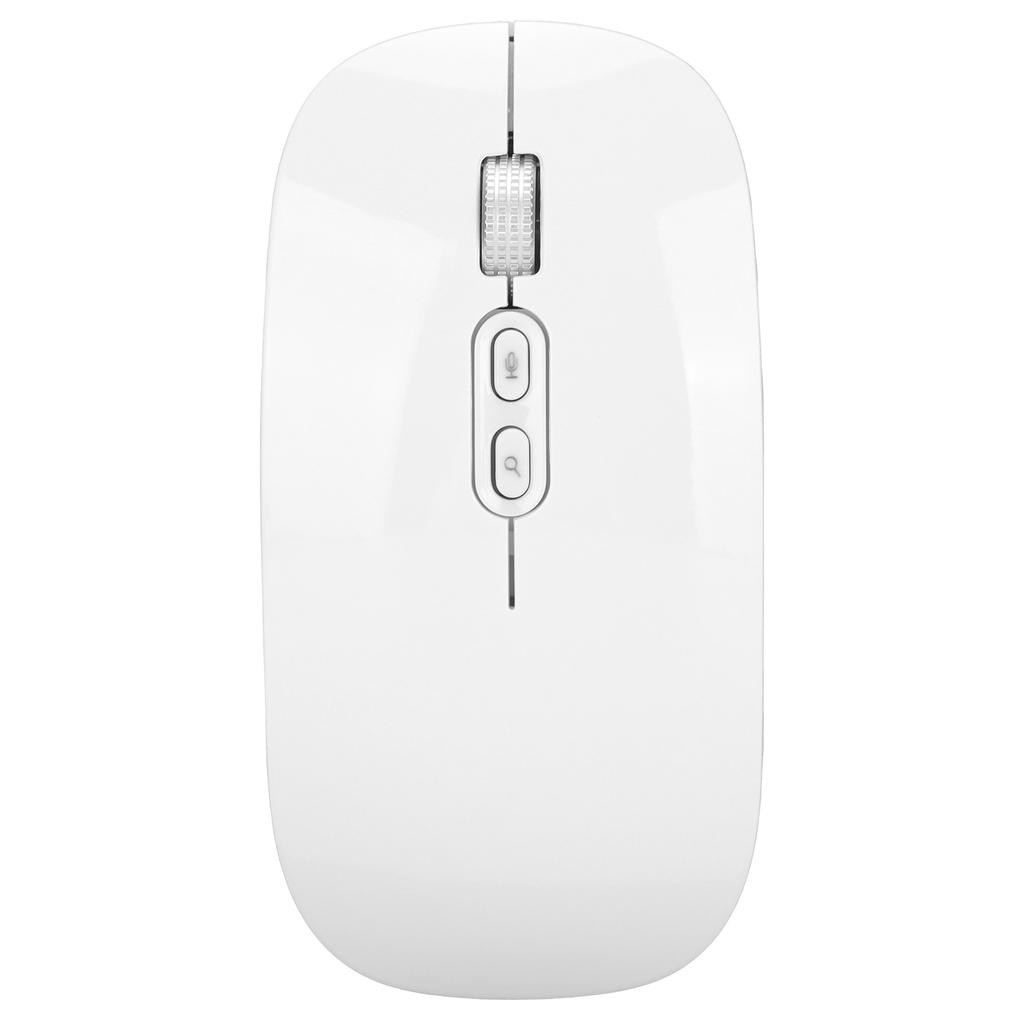 Wireless Mouse 1600DPI AI Optical Mice Voice Input Translation Computer Supplies for LaptopWhite