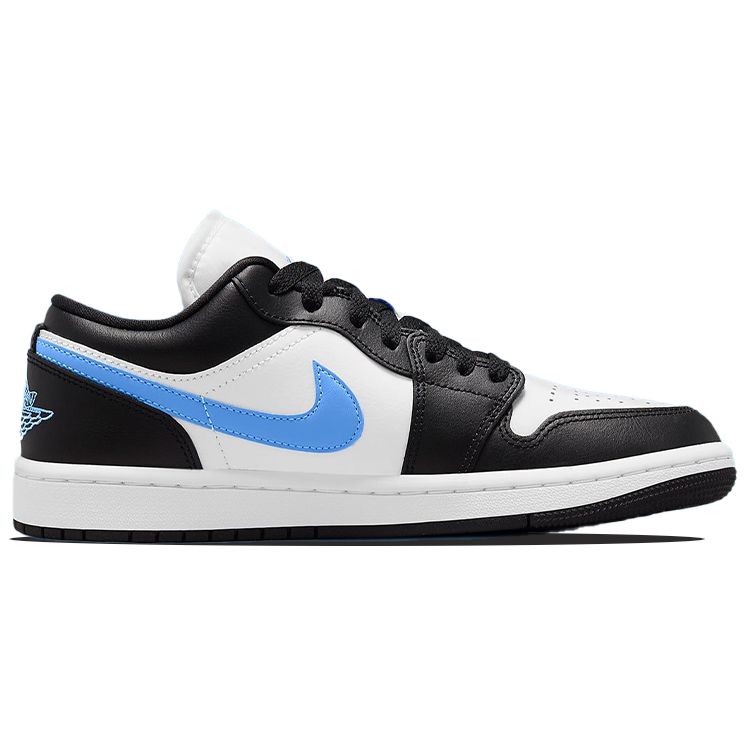 Air Jordan 1 Low Černá Univerzitní Modrá Dámské Tenisky Bílá DC0774-041