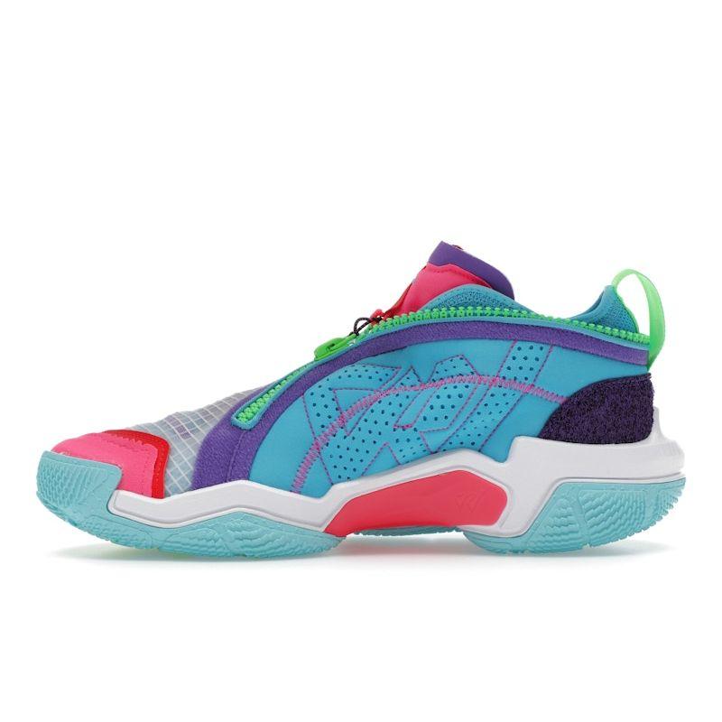 Air Jordan Why Not Zer0.6 Childhood Men Sneakers Blue White Siren-Red DO7189-100