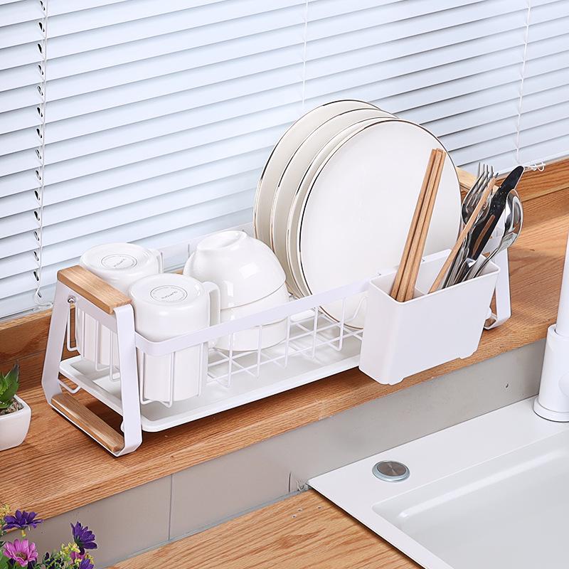 Multifunctional Kitchen Dish Rack for Plates, Bowls, and Cutlery - Ideal for Sink or Countertop Storage and Organization