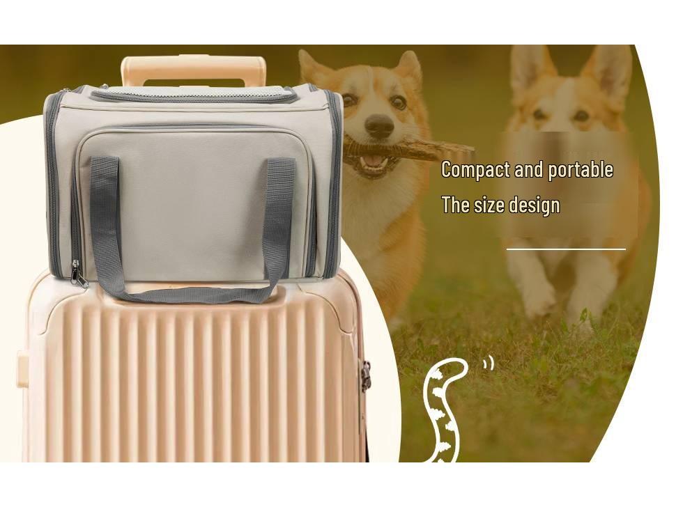 Expandable Multi-Window Cat Carrier Bag - Large Capacity, Breathable, and Portable for Travel