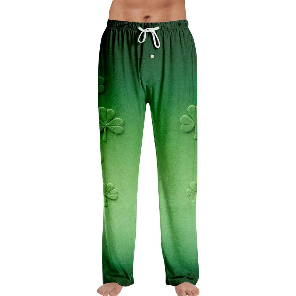 Men's St. Patrick's Day Print Home Sleep Pants