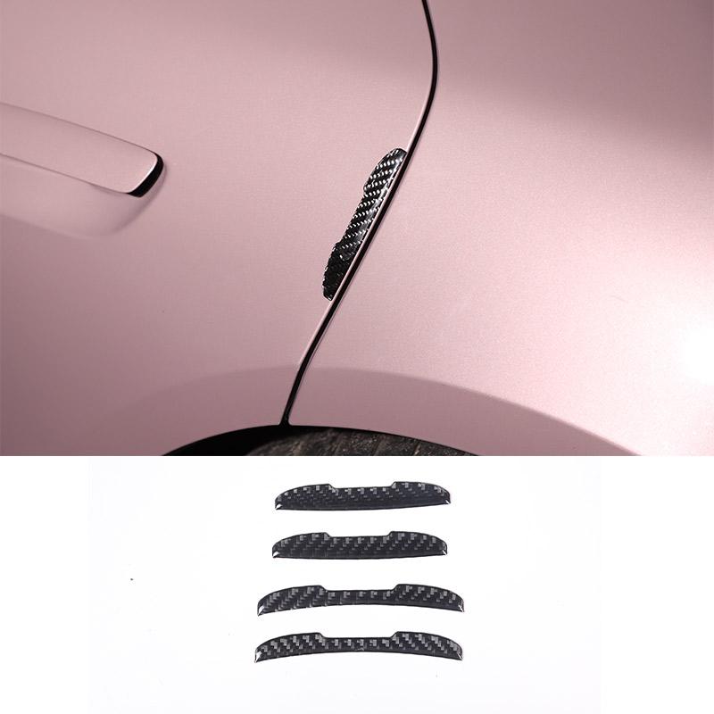 Soft Carbon Fiber for Porsche Taycan 2019-2025 Car Interior Dashboard Center Console Door Decoration Stickers Car Accessories