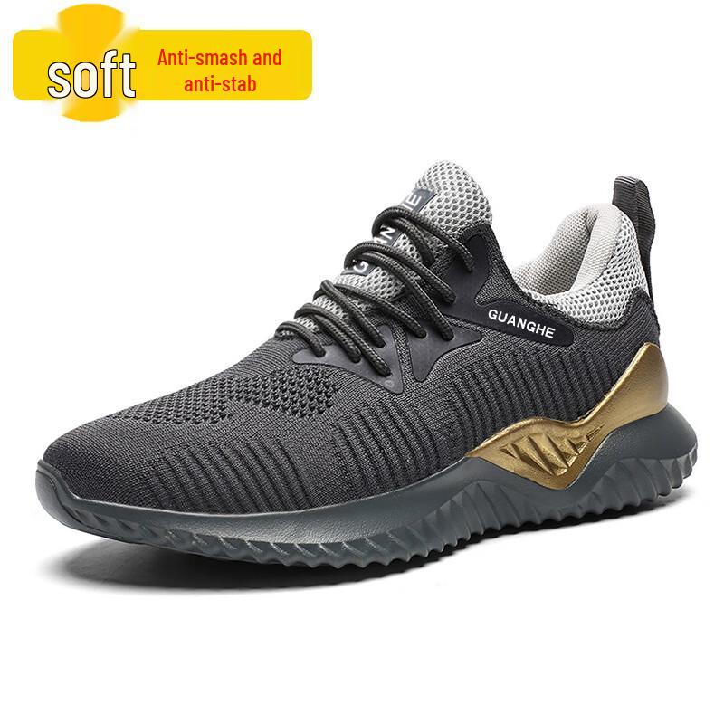 Miflame Men s Breathable Anti-Puncture Safety Work Shoes 36-46