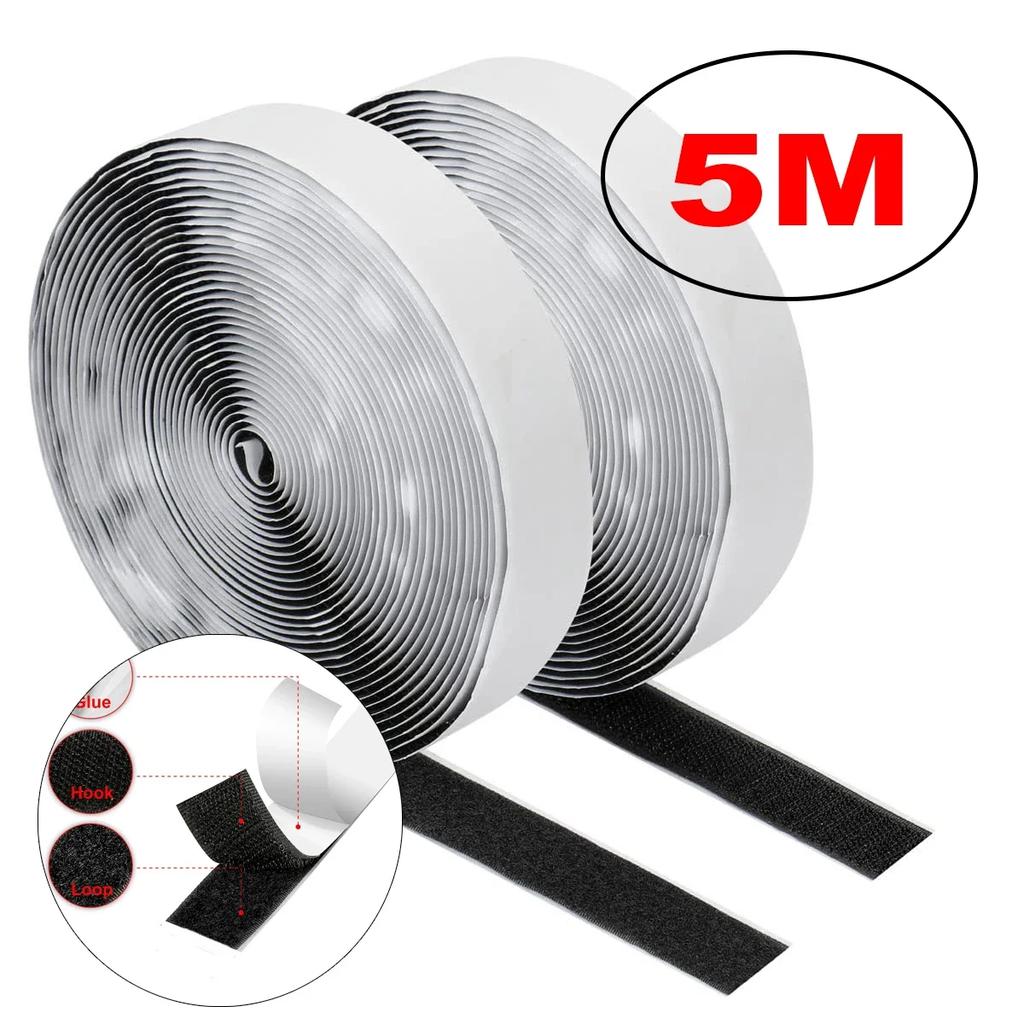 25M Velcros Self Adhesive Hook And Loop Tape Fastener House Diy Magic Tap Auto Adhesive Strong Glue Stickers Sticker Strap