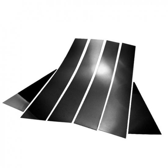 6Pcs Black Window Pillar Post Door Trim Cover For Chevrolet Captiva 2009-2018