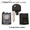 jingyuqin 2/3 Button Remote Key Fob Shell Case Folding Flip For Mazda 2 3 5 6 CX-7 / CX-9 / MX-5 With Uncut Blade Replacement