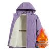 Men's Windproof Waterproof Hooded Jacket with Velvet Lining for Autumn & Winter