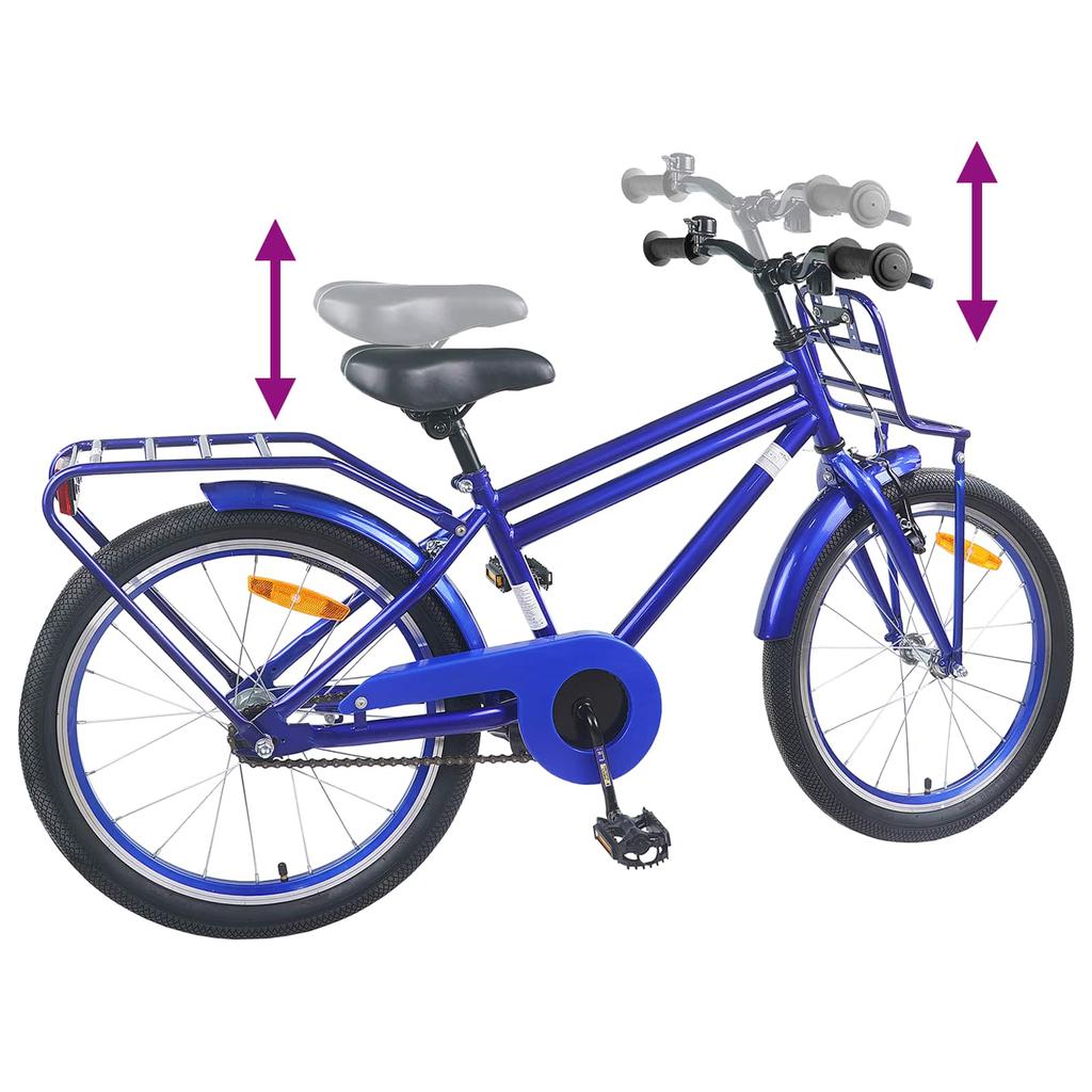Kids  Bicycle 20 Inch for Ages 6 11 Dark Blue