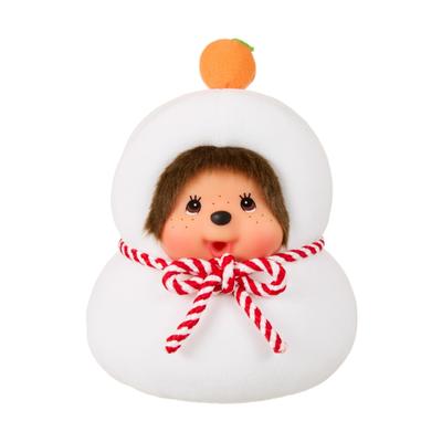 Sekiguchi Monchhichi Kagami Mochi Monchhich Plush Toy S 202928 H16 X W12 X D11cm