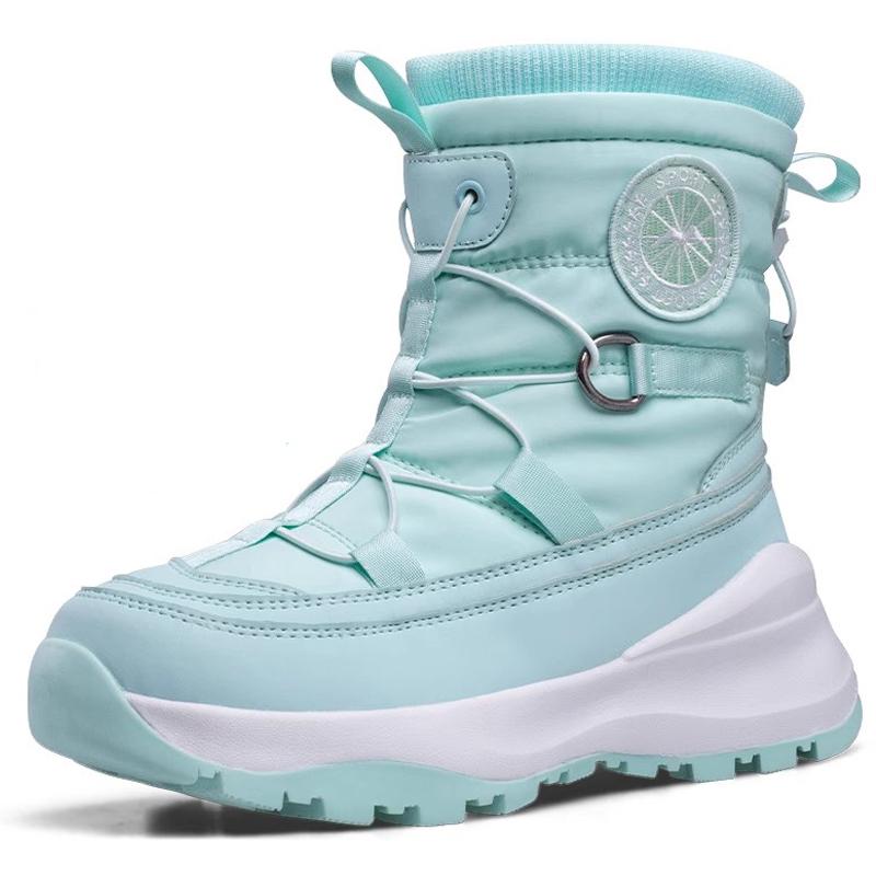 2025 New Snow Boots For Men Women Warm Plush Winter Boots Anti Slip Waterproof Men Shoes Outdoor Sports Cotton Boots Side Zipper
