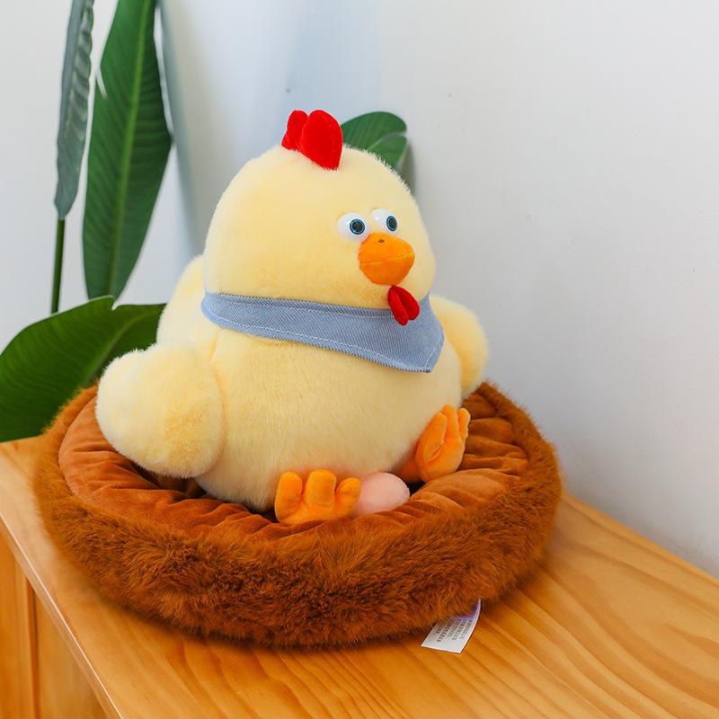 

Новая плюшевая игрушка куриное гнездо милый питомец украшение для дома яйцо ребенок дети кукла украшение гнездо для питомца 30cm【0.24kg】