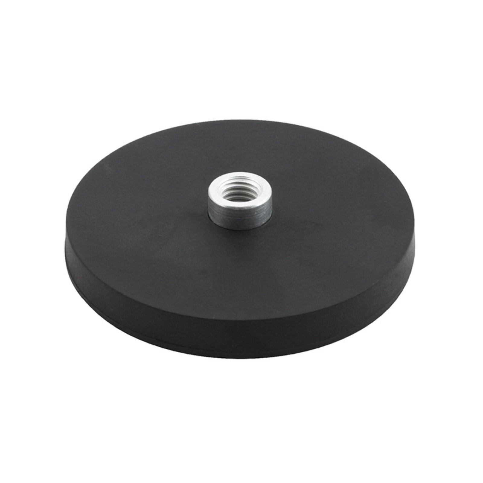 

66mm Diameter Rubber Coated Magnetic Base Suction Cup With M5 M6 M8 M10 External Threads For LED Lights Photography Equipment 5MM