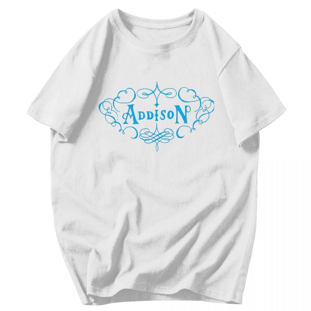 Men T Shirt Singer Addison Rae 2025 Tour Merch 2026 Pops Y2K Graphic Customized Unisex Tops T Shirts
